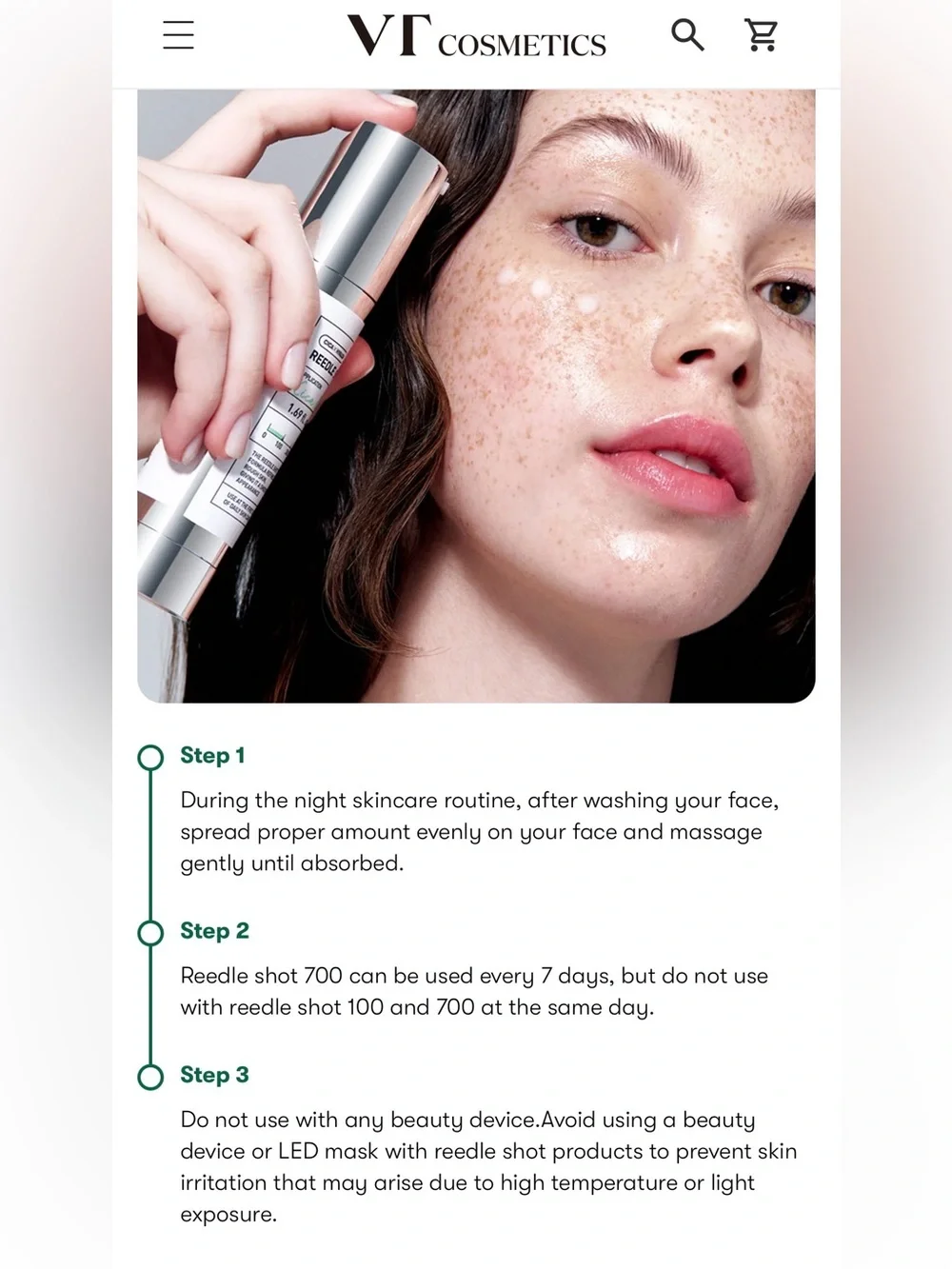 SKIN CARE —COS Silver Cica Reedle Shot Serum Trio